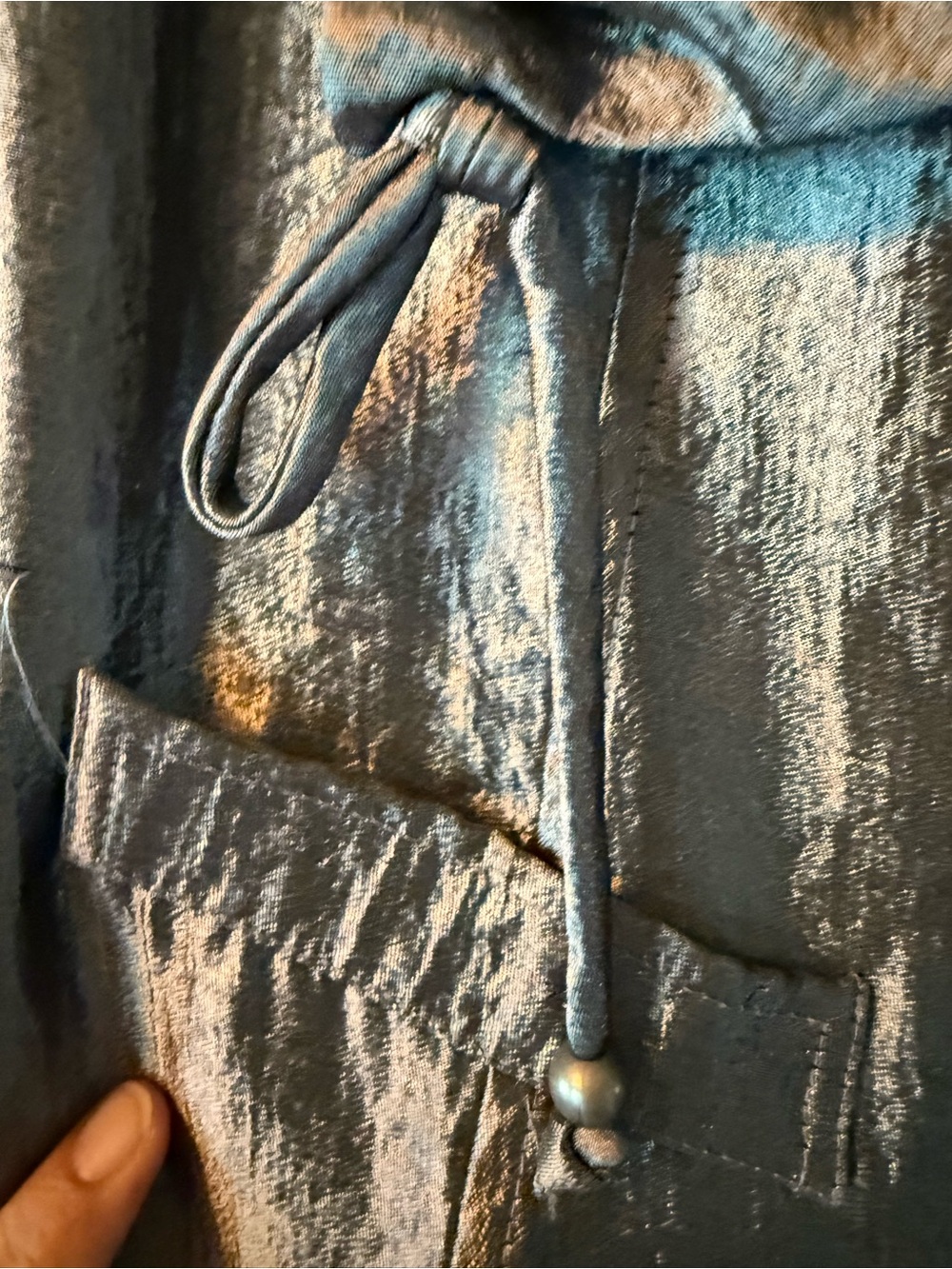 Ruby Rd. Metallic Silver Light Jacket - Picture 11 of 13